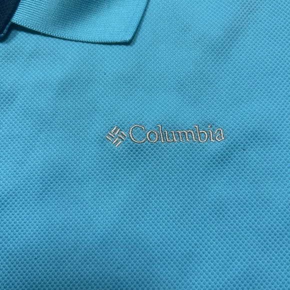 Columbia Utilizer Polo Shirt Men's 2XL Blue Short‎ Sleeve Omni-Wick *PULLS - Picture 5 of 12
